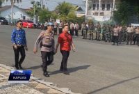 Wakil Ketua I Dewan Perwakilan Rakyat Daerah Kabubapaten Kapuas Yohanes St Menghadiri Apel Gelar Pasukan Operasi Mantap Telabang 2023-2024 