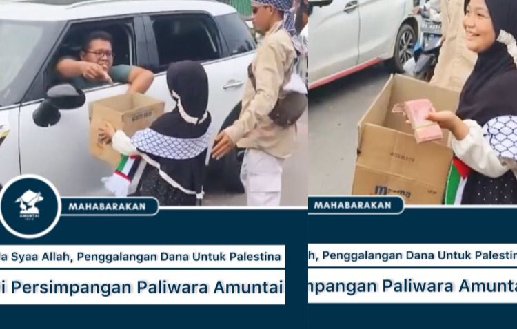 Sultan Amuntai beri sumbangan 10 juta untuk rakyat Palestina (sumber: tangkap layar @amuntaiinfo)