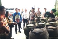 Pj Bupati Barito Utara bersama unsur FKPD sidak agen LPG bersubsidi, Kamis (21/12/2023).Foto.Riyanto