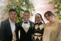 Pratama Arhan dan Azizah Salsha hadiri pernikahan Egy dan Adiba (sumber: suara.com)