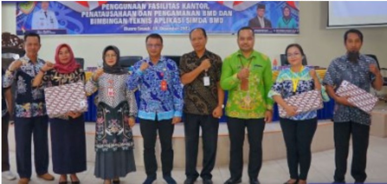 Bimbingan Teknis Aplikasi SIMDA BMD se-Kabupaten Barito Utara yang bertempat di Aula Bappedalitbang Kabupaten Barito Utara. Kamis (14/12/2023). Foto:Delia/1tulah.com