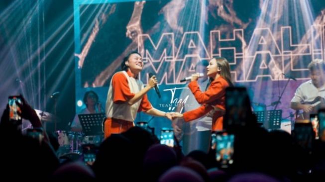 Mahalini dan Rizky Febrian (sumber: suara.com)