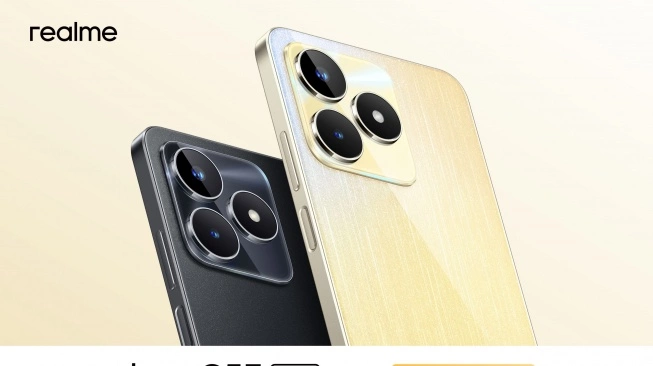 Realme C53 varian 8/256GB resmi diluncurkan ke Indonesia. Sumber foto : suara.com