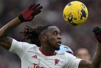 Bek sayap Manchester United, Aaron Wan-Bissaka. Sumber foto : suara.com