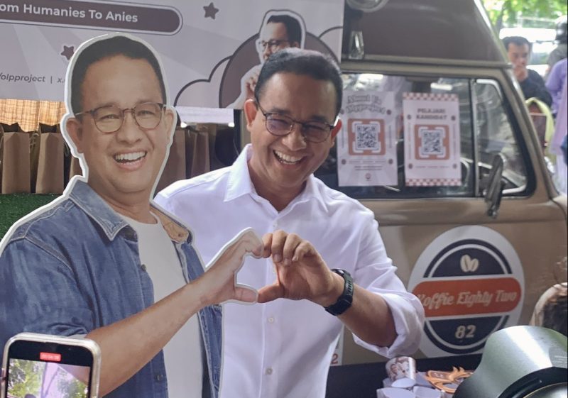 Acara Desak Anies pindah tmpat mendadak usai izin lokasi dicabut. (Foto: X@aniesbubble)