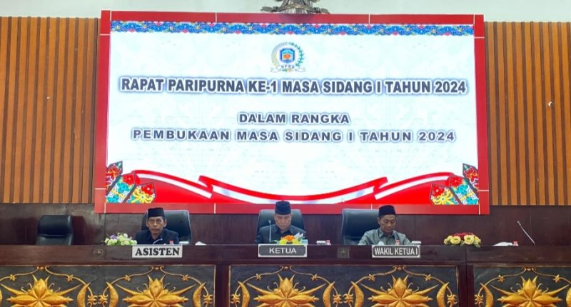 DPRD Murung Raya Rapat Paripurna ke I Masa Sidang I 