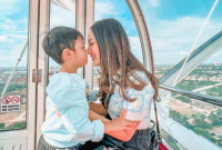 Tamara Tyasmara bersama putra semata wayangnya (sumber: instagram @tamaratyasmara)