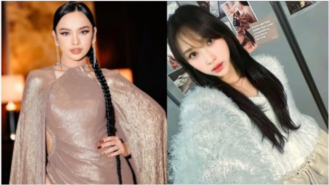 Lyodra dan Dita Karang - Wanita Tercantik di Indonesia Versi TC Candler 2023 (Kolase Instagram)