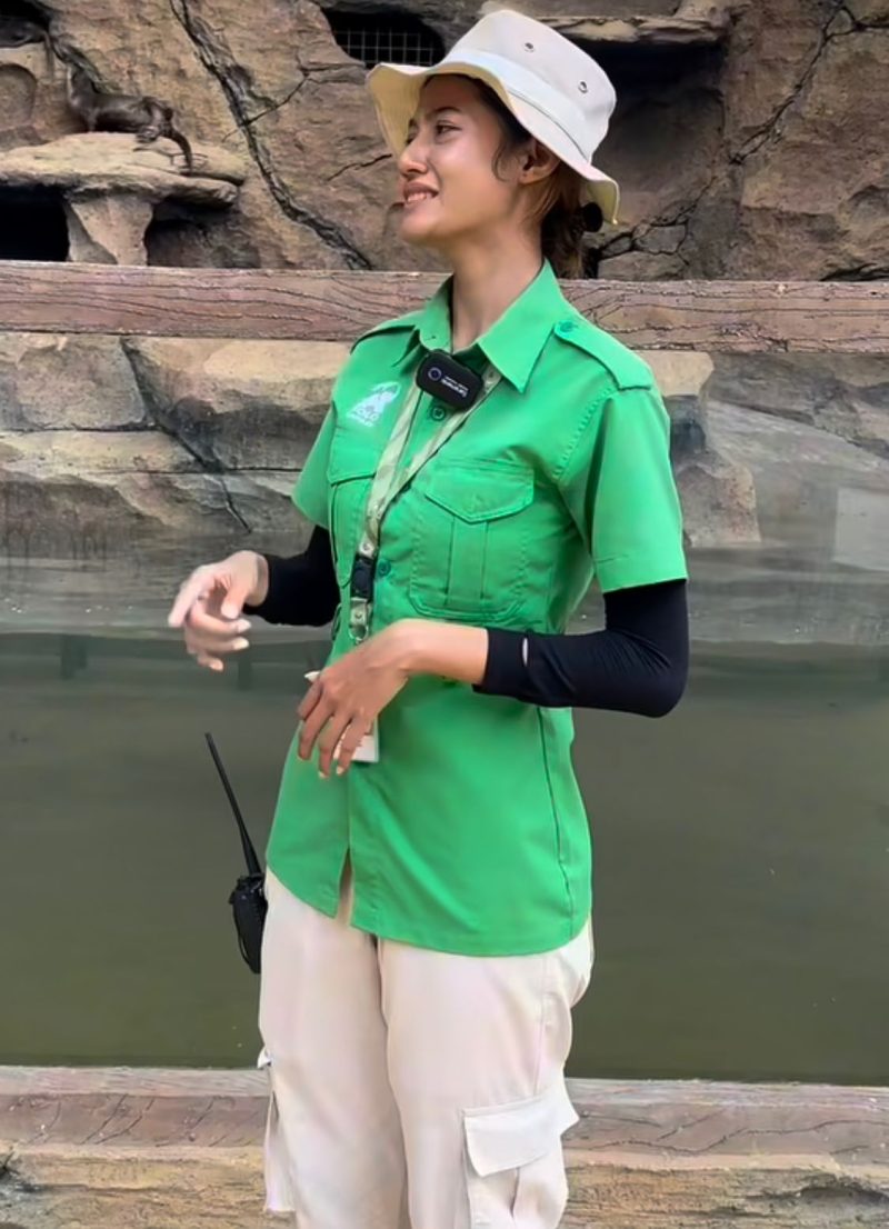 Klaudia Krish Petugas Solo Safari (Sumber: Instagram klaudiakrish)