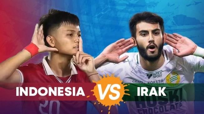 ilustrasi prediksi Timnas Indonesia vs Irak dalam matchday pertama Grup D Piala Asia 2023 (sumber: suara.com)