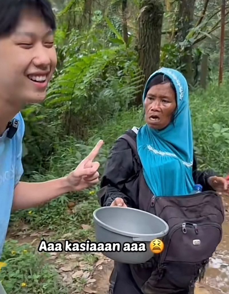 Pengemis viral di gunung salak (Sumber: Tiktok williesalim)