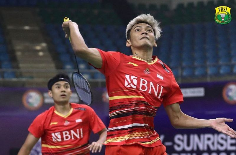 Bagas/Fikri di babak 32 besar India Open 2024 (sumber: instagram badminton.ina)
