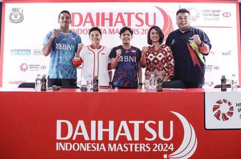 Konferensi Pers Indonesia Masters 2024 9sumber: suara,com)