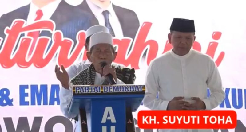 KH Suyuti Toha Doakan Prabowo Menang (Sumber:X bumnbersatu)