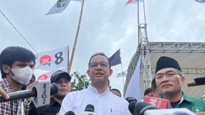 Capres nomor urut 01, Anies Baswedan saat kampanye di Yogyakarta. (Sumber: suara.com)