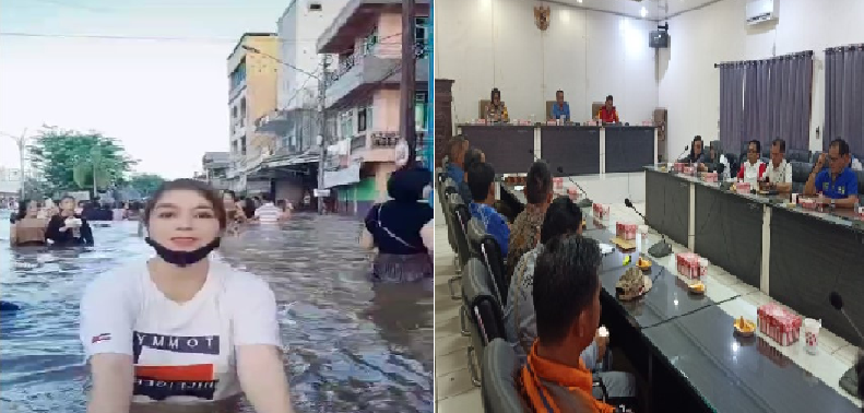 KOLASE: Kondisi banjir di Kota Muara Teweh, Kabupaten Barito Utara dan rapat penetapan kondisi tangkap darurat bencana banjir oleh Pemkab setempat.