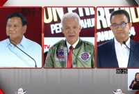 Penyelenggaraan debat ketiga Pilpres 2024 yang dihadiri tiga pasang calon presiden.  Sumber foto : pmjnews.com