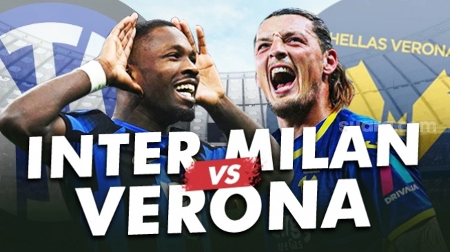 Ilustrasi Inter Milan vs Hellas Verona. (sumber: suara.com)