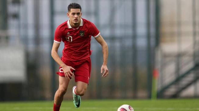 Pemain naturalisasi, Justin Hubner jalani uji coba melawan Libya di Antalya, Turki (sumber: suara.com0