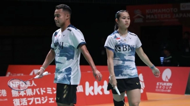 Ganda campuran Rehan Naufal Kusharjanto/Lisa Ayu Kusumawati terhenti pada babak 32 besar Kumamoto Masters 2023 setelah dikalahkan pasangan Jiang Zhen Bang/Wei Ya Xin (China) dengan skor 12-21, 13-21,  (sumber: suara.com)