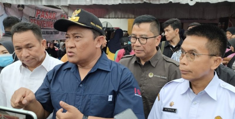 Wagub Kalteng H Edy Pratowo saat wawancara dengan wartawan saat Kunker di Murung Raya, Rabu (31/1/2024). (Foto :1tulah.com)