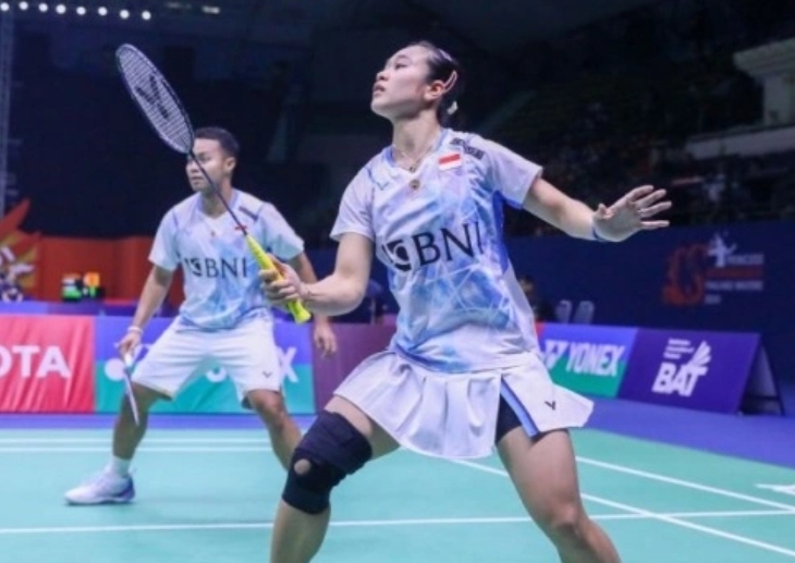 Pasangan ganda campuran Indonesia, Rehan Naufal Kusharjanto / Lisa Ayu Kusumawati. (ANTARA/HO/PBSI)