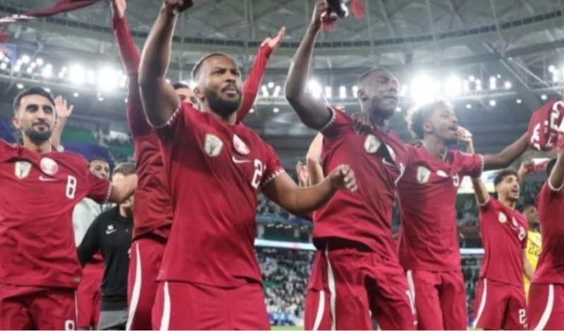 Timnas Qatar Usai Taklukkan Iran Dengan Skor 2-3 di Partai Semifinal Piala Asia 2023. (qfa.qa)