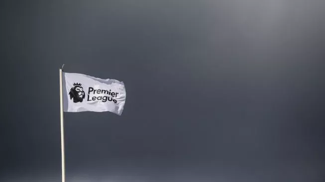 Bendera dengan logo Premier League alias Liga Inggris (sumber: suara.com)