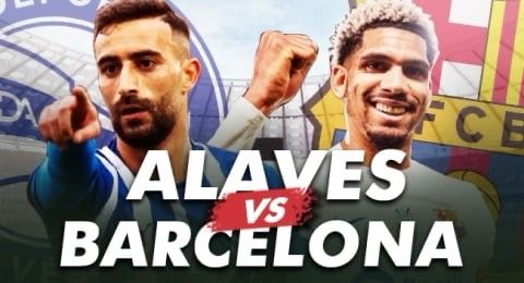 Ilustrasi Alaves vs Barcelona (sumber: suara.com)
