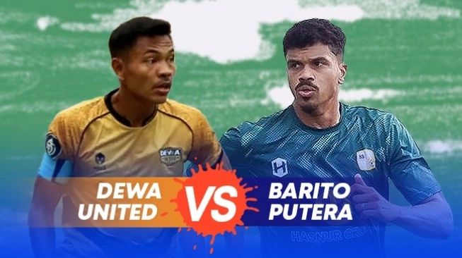 Ilustrasi Dewa United vs Barito Putera (sumber: suara.com)