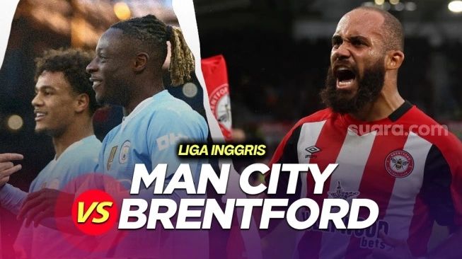 Prediksi Manchester City vs Brentford di Liga Inggris 2023-2024 (sumber: suara.com)