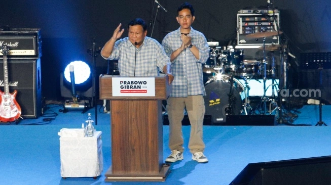 Pasangan Capres-Cawapres nomor urut 2, Prabowo Subianto dan Gibran Rakabuming Raka.  (sumber: suara.com)