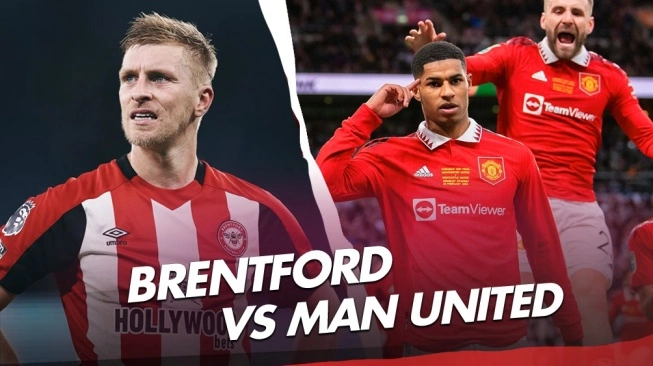 Ilustrasi Brentford vs Manchester United di Liga Inggris 2023/2024 (sumber: suara.com)