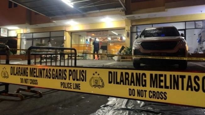 Lokasi bunuh diri satu keluarga di Apartemen Teluk Intan, Penjaringan, Jakarta Utara. (sumber: suara.com)