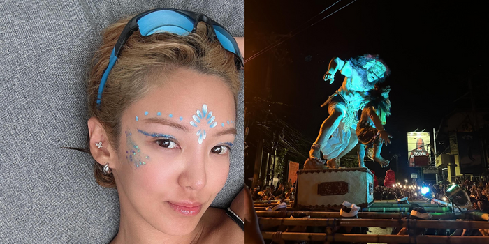 Hyeyeon SNSD ikut nyepi di Bali. (foto: instagram @hyoyeon_x_x)