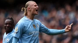 Penyerang Manchester City, Erling Haaland (sumber: suara.com)
