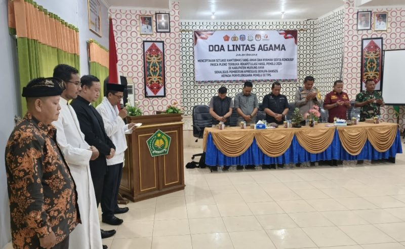 Pasca pemilu Polres Mura gelar doa bersama, Jumat (1/03/2024)