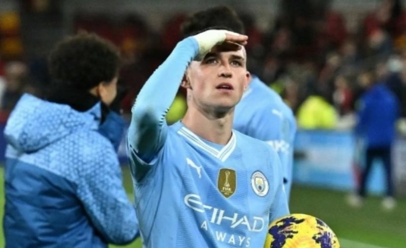 Gelandang Manchester City, Phil Foden. Ben Stansall / AFP.