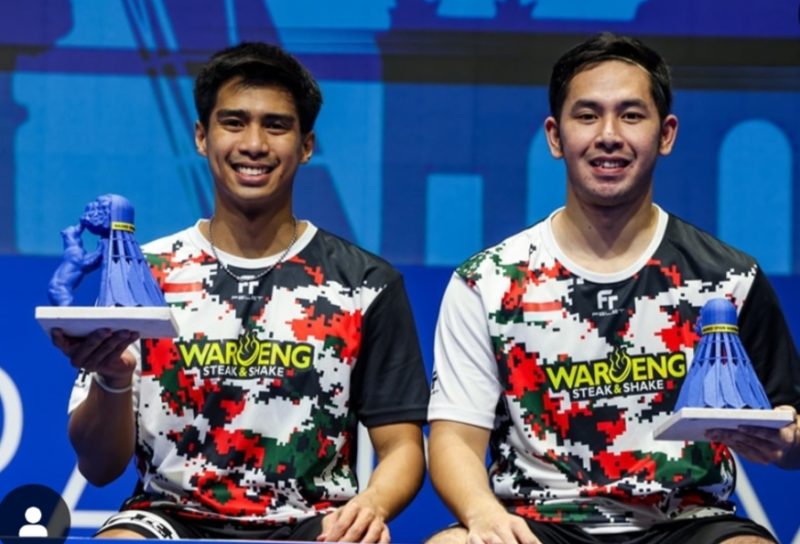 Gamda Putra Indonesia Sabar/Reza juara Spain Masters 2024. (Foto : Dok.PBSI