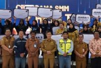 Pj Bupati Barito Utara, Drs. Muhlis menghadiri acara Pama SMM Healthy Award 2024 yang diselenggarakan oleh PT. Pamapersada Nusantara Distrik SMMS bertempat di Gedung Balai Antang Muara Teweh, Selasa (6/3/2024). Foto:1tulah.com