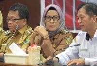 Penjabat (Pj) Bupati Barito Utara Drs. Muhlis  saat rapat koordinasi bupati/walikota di aula Jayang Tingang Kantor Gubernur Kalteng, Rabu (27/3/2024).Foto:Delia/1tulah.com