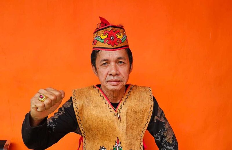 Ketua Gerdayak Barito Utara, Surya Baya ajak masyarakat jaga kondusifitas pasca PSU tahun 2024, Kamis((7/8/25).foto.Adil (02/03/2024).Foto.fathurrahman
