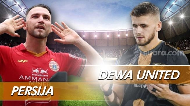 Prediksi Pertandingan antara Persija Jakarta vs Dewa United di Stadion Kapten I Wayan Dipta, Gianyar, Bali, Sabtu (2/3/2024) (sumber: suara.com)