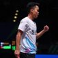 Tunggal putra Indonesia Anthony Sinisuka Ginting saat berlaga di babak 32 besar All England Open 2024 (sumber: suara.com)