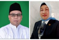 Ketua DPC PKB Barito Utara, H Gogo Purman jaya dan Hj Mery Rukaini, Ketua DPD Demokrat Barut. Foto.dok.1tulah.com