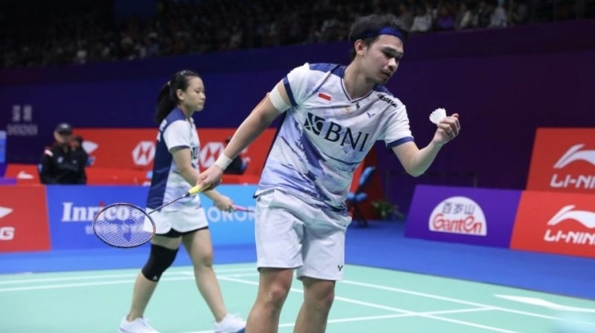 Ganda campuran Indonesia Rinov Rivaldy/Pitha Haningtyas Mentari (sumber: suara.com)
