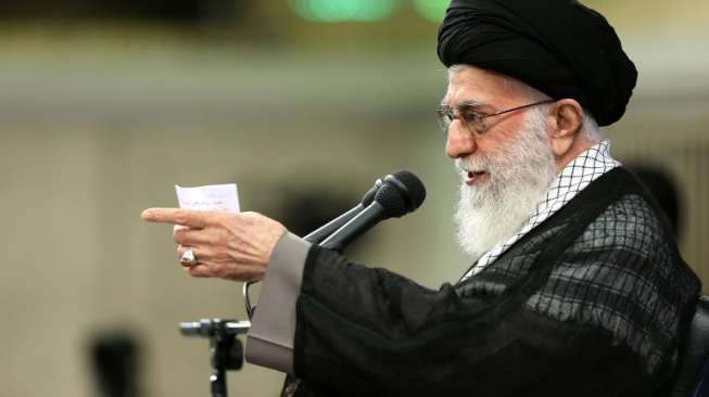 `Pemimpin Agung Ali Khamenei. (Sumber: suara.com)