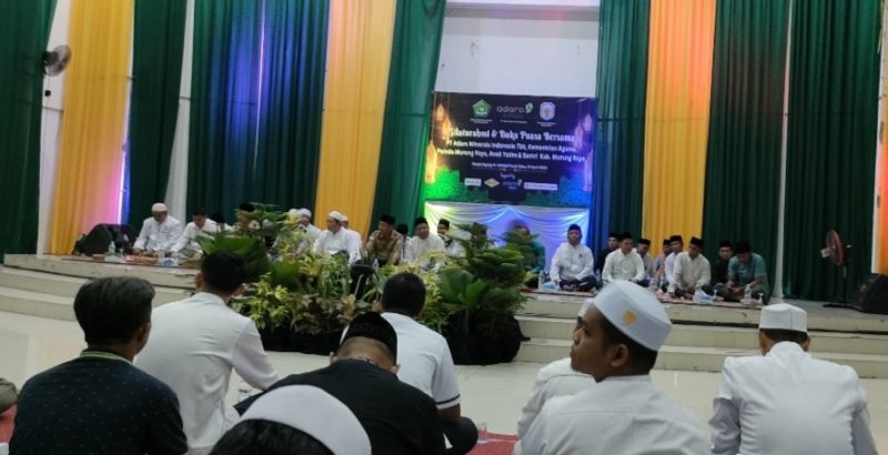 Pemkab Murung Raya Hadiri Buka Puasa Bersama Adaro dan Kemenag, Senin (1/4/2024) di aula Masjid Agung. (foto :1tulah.com)