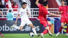 Marselino Ferdinan saat membela Timnas Indonesia U-23 di laga melawan Korea Selatan (sumber: suara.com)