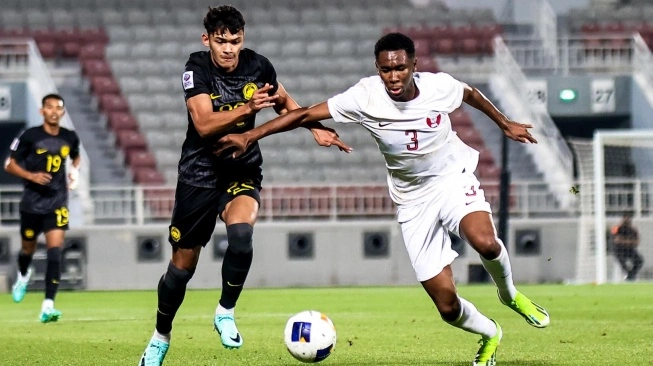 Uji coba Qatar U-23 vs Malaysia U-23 (sumber: suara.com)
